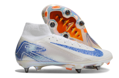 Nike Air Zoom Mercurial Superfly 10 Elite SG High-Tops Football Boots - Beige/White/Blue