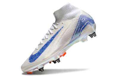 Nike Air Zoom Mercurial Superfly 10 Elite SG High-Tops Football Boots - Beige/White/Blue