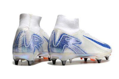 Nike Air Zoom Mercurial Superfly 10 Elite SG High-Tops Football Boots - Beige/White/Blue