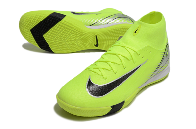 Nike Air Zoom Mercurial Superfly 10 Academy IC High-Tops Football Shoes - Yellow/Black/Silver