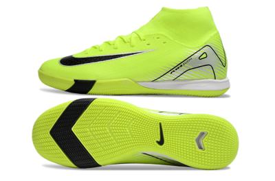 Nike Air Zoom Mercurial Superfly 10 Academy IC High-Tops Football Shoes - Yellow/Black/Silver