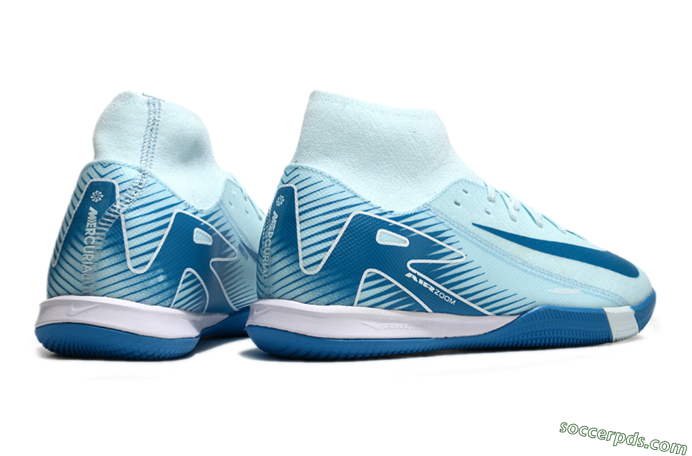 Nike Air Zoom Mercurial Superfly 10 Academy IC High-Tops Football Shoes - Jade/Blue/White 6