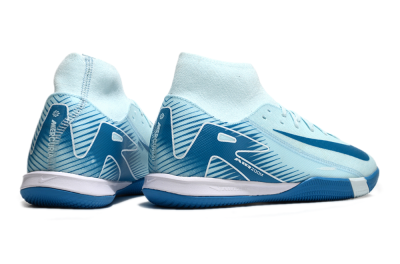 Nike Air Zoom Mercurial Superfly 10 Academy IC High-Tops Football Shoes - Jade/Blue/White
