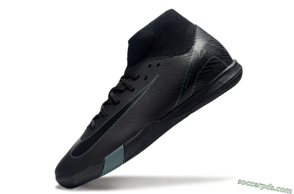Nike Air Zoom Mercurial Superfly 10 Academy IC High-Tops Football Shoes - Black/Green 5