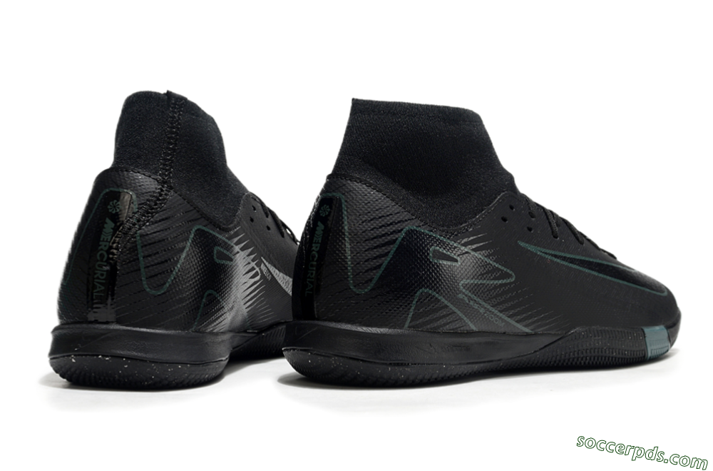 Nike Air Zoom Mercurial Superfly 10 Academy IC High-Tops Football Shoes - Black/Green 6