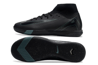 Nike Air Zoom Mercurial Superfly 10 Academy IC High-Tops Football Shoes - Black/Green