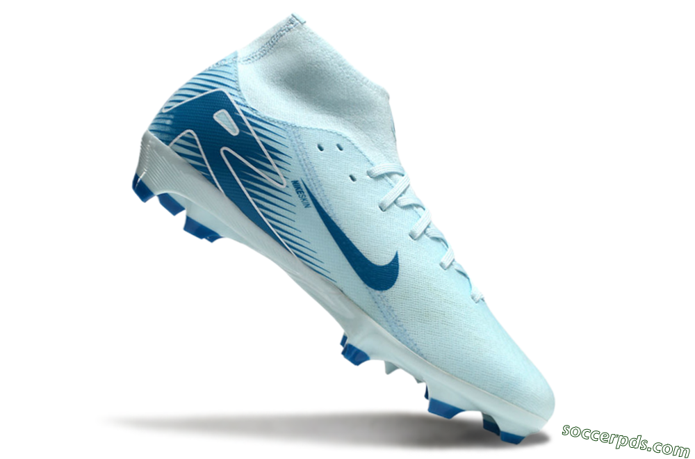 Nike Air Zoom Mercurial Superfly 10 Academy FG High-Tops Football Boots - Jade/Blue/White 4