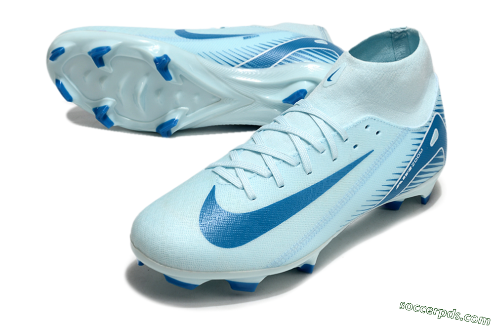 Nike Air Zoom Mercurial Superfly 10 Academy FG High-Tops Football Boots - Jade/Blue/White 3