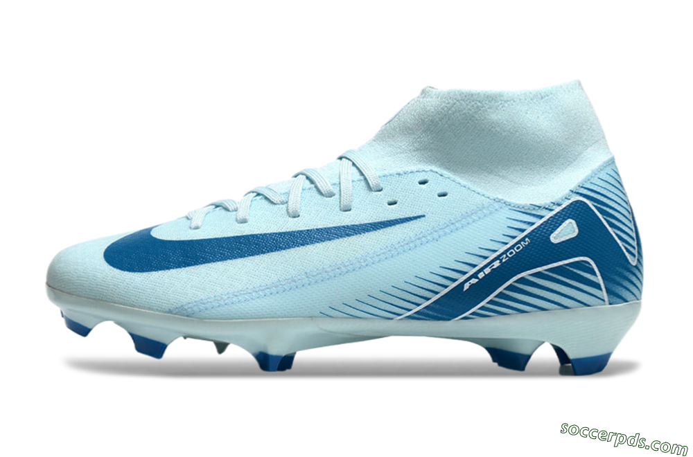 Nike Air Zoom Mercurial Superfly 10 Academy FG High-Tops Football Boots - Jade/Blue/White 2