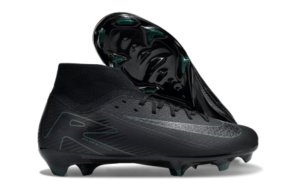 Nike Air Zoom Mercurial Superfly 10 Academy FG High-Tops Football Boots - Black/Green