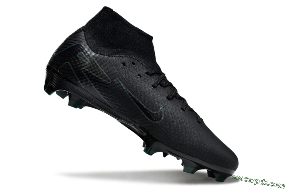 Nike Air Zoom Mercurial Superfly 10 Academy FG High-Tops Football Boots - Black/Green 4