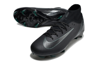 Nike Air Zoom Mercurial Superfly 10 Academy FG High-Tops Football Boots - Black/Green