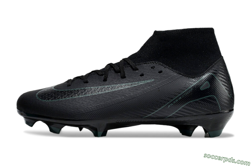 Nike Air Zoom Mercurial Superfly 10 Academy FG High-Tops Football Boots - Black/Green 2