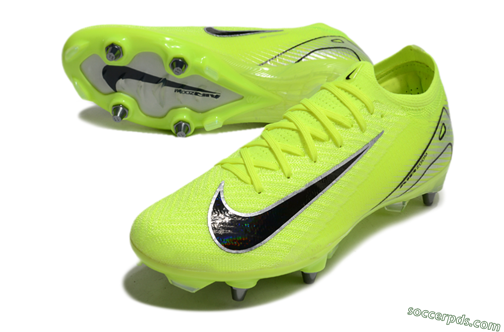 Nike Air Zoom Mercurial Vapor 16 Elite SG Low-Tops Football Boots - Yellow/Black/Silver 3