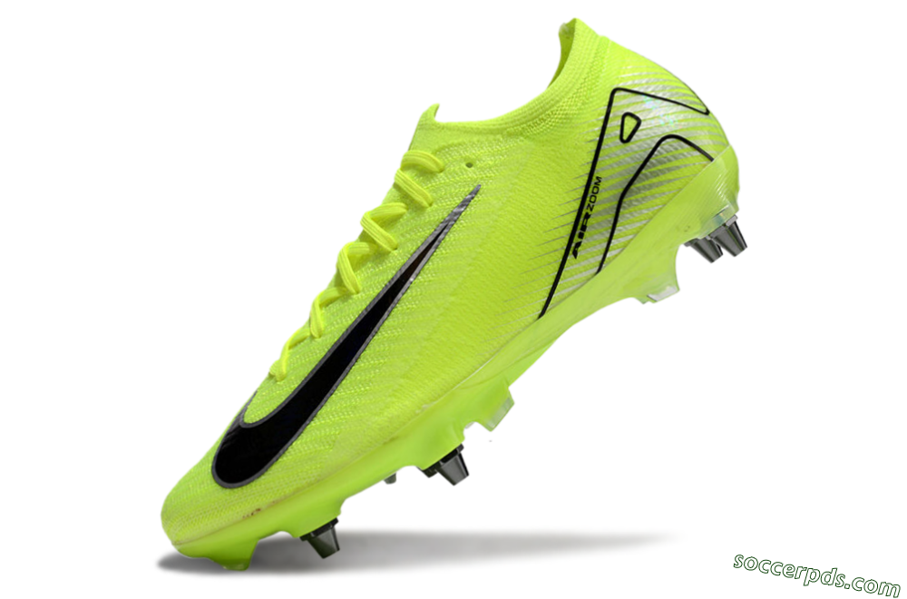 Nike Air Zoom Mercurial Vapor 16 Elite SG Low-Tops Football Boots - Yellow/Black/Silver 5