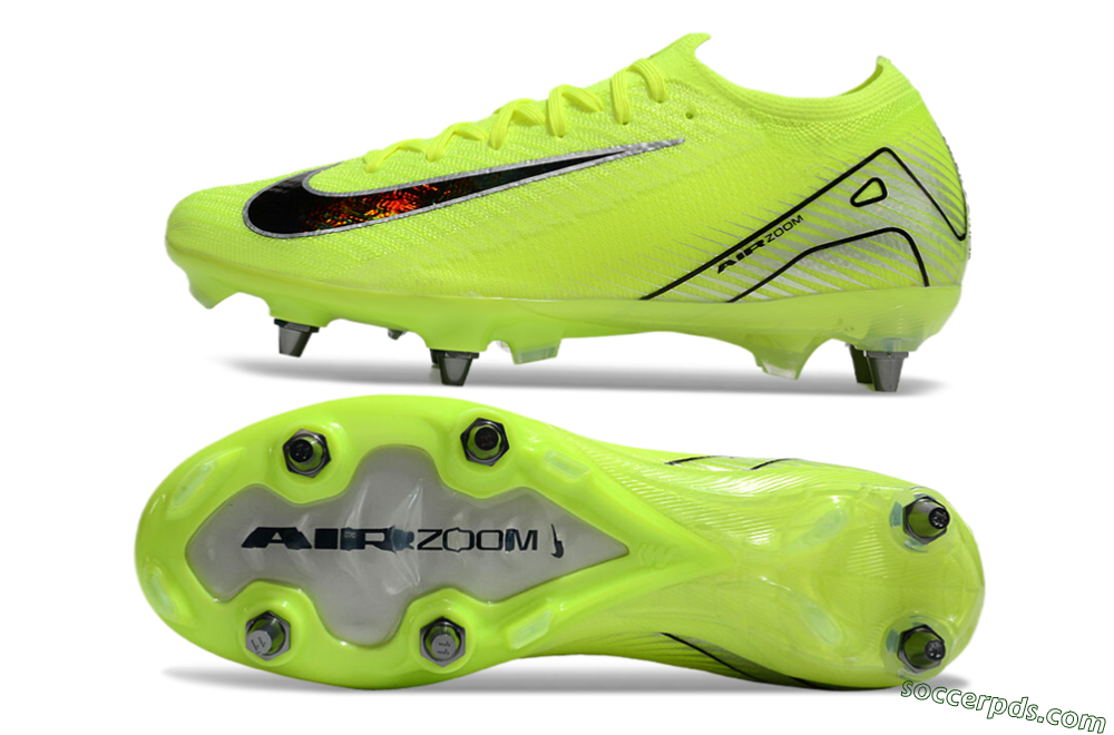Nike Air Zoom Mercurial Vapor 16 Elite SG Low-Tops Football Boots - Yellow/Black/Silver 0