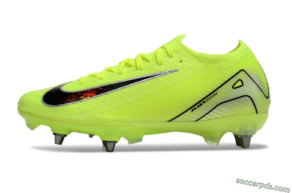 Nike Air Zoom Mercurial Vapor 16 Elite SG Low-Tops Football Boots - Yellow/Black/Silver 2