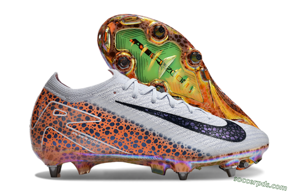 Nike Air Zoom Mercurial Vapor 16 Pro SG Low-Tops Football Boots - Grey/Black/Leopard 1