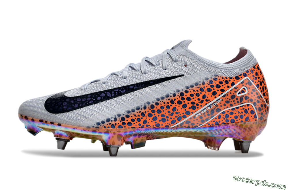 Nike Air Zoom Mercurial Vapor 16 Pro SG Low-Tops Football Boots - Grey/Black/Leopard 2
