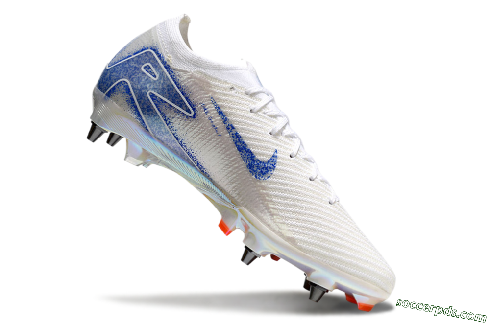 Nike Air Zoom Mercurial Vapor 16 Pro SG Low-Tops Football Boots - Beige/White/Blue 4
