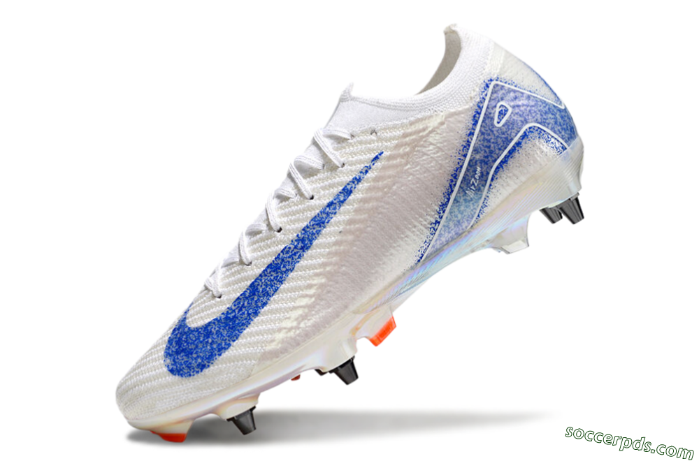Nike Air Zoom Mercurial Vapor 16 Pro SG Low-Tops Football Boots - Beige/White/Blue 5