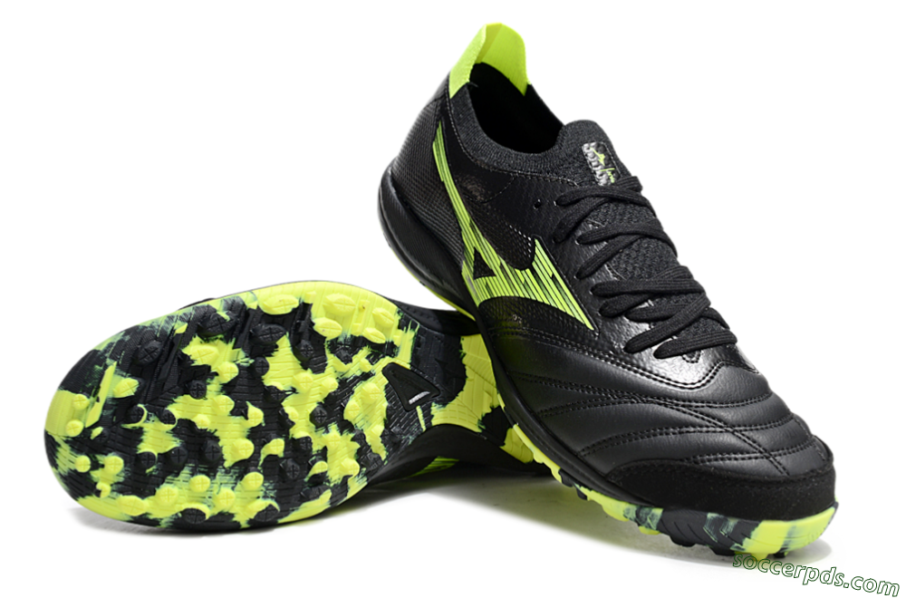 Mizuno Morelia Neo Sala M8 TF Low-Tops Football Shoes - Black/Yellow 3