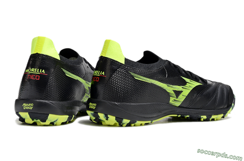 Mizuno Morelia Neo Sala M8 TF Low-Tops Football Shoes - Black/Yellow 6