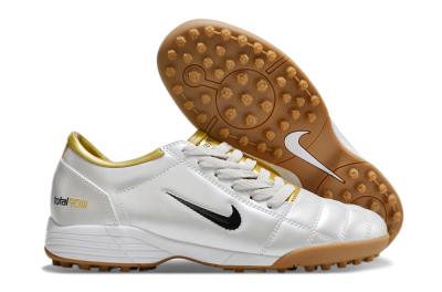 Nike Total 90 II TF Low-Tops Football Shoes - Silver/Black/Gold