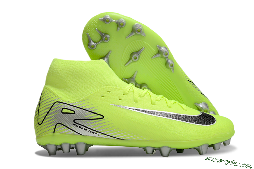 Nike Air Zoom Mercurial Superfly 10 Academy AG High-Tops Football Boots - Yellow/Black/Silver 1