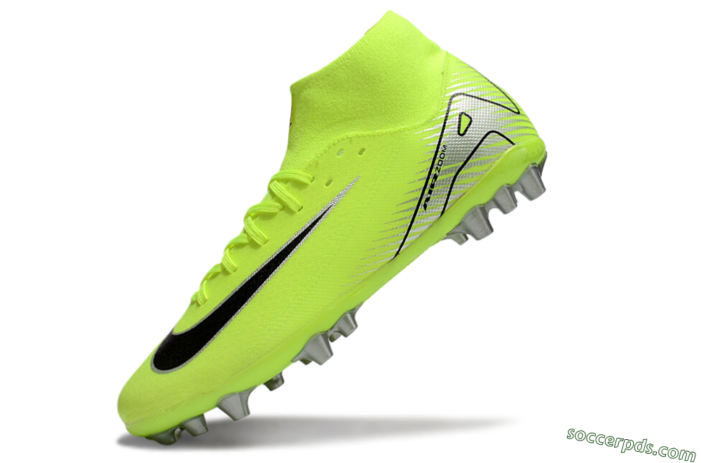 Nike Air Zoom Mercurial Superfly 10 Academy AG High-Tops Football Boots - Yellow/Black/Silver 5