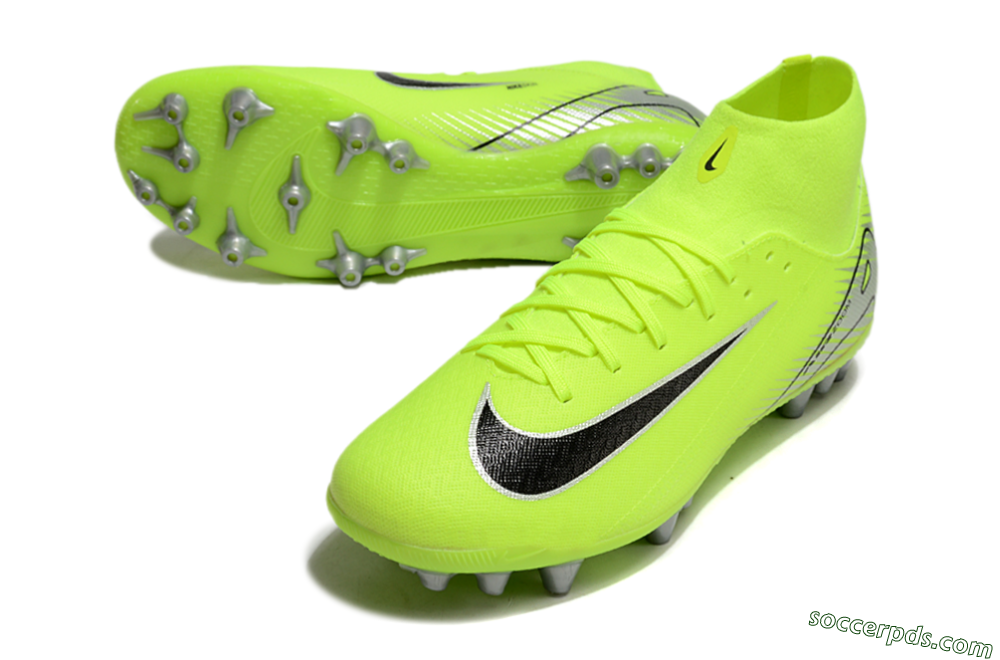 Nike Air Zoom Mercurial Superfly 10 Academy AG High-Tops Football Boots - Yellow/Black/Silver 3