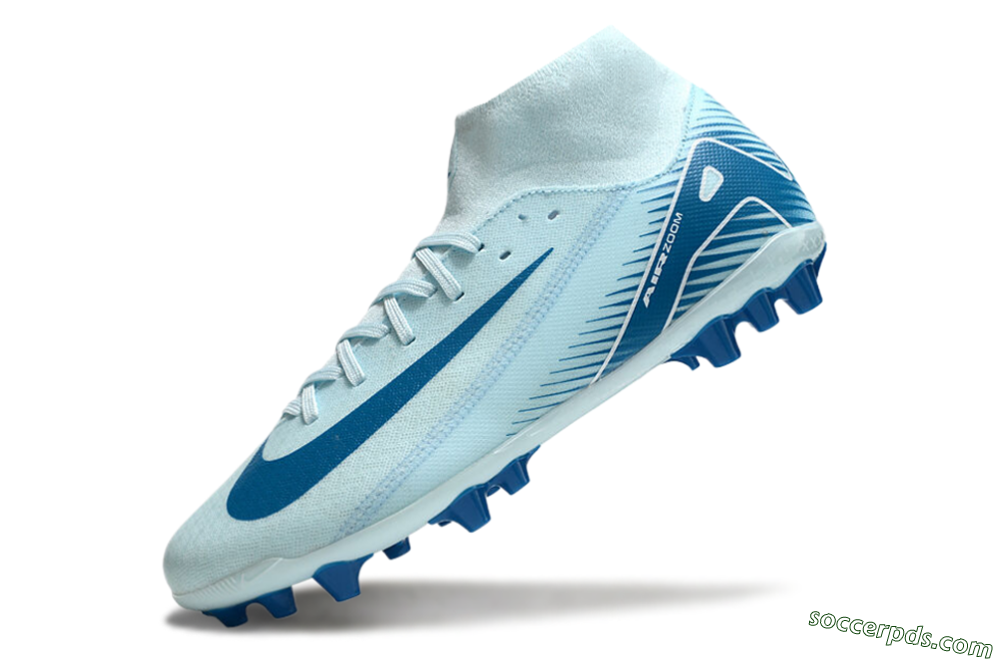 Nike Air Zoom Mercurial Superfly 10 Academy AG High-Tops Football Boots - Jade/Blue/White 5