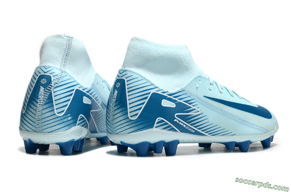 Nike Air Zoom Mercurial Superfly 10 Academy AG High-Tops Football Boots - Jade/Blue/White 6