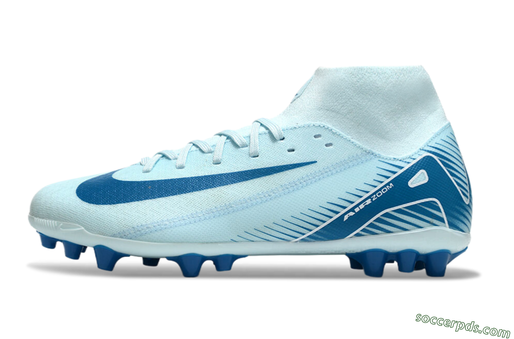 Nike Air Zoom Mercurial Superfly 10 Academy AG High-Tops Football Boots - Jade/Blue/White 2