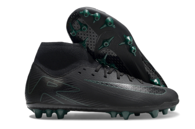 Nike Air Zoom Mercurial Superfly 10 Academy AG High-Tops Football Boots - Black/Green