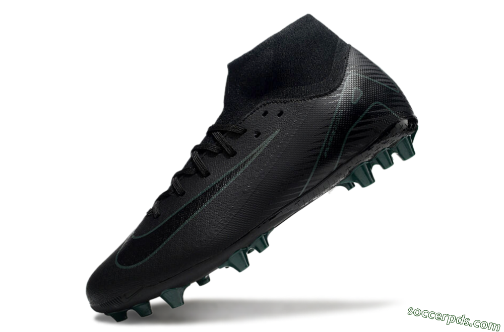 Nike Air Zoom Mercurial Superfly 10 Academy AG High-Tops Football Boots - Black/Green 5