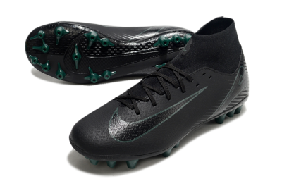 Nike Air Zoom Mercurial Superfly 10 Academy AG High-Tops Football Boots - Black/Green