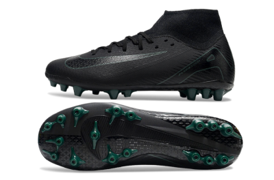 Nike Air Zoom Mercurial Superfly 10 Academy AG High-Tops Football Boots - Black/Green