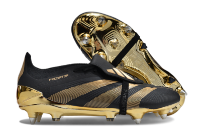 Adidas Predator Elite Foldover Tongue SG Low-Tops Football Boots - Black/Gold