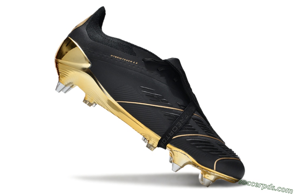Adidas Predator Elite Foldover Tongue SG Low-Tops Football Boots - Black/Gold 4