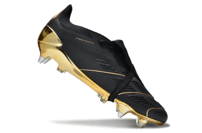 Adidas Predator Elite Foldover Tongue SG Low-Tops Football Boots - Black/Gold
