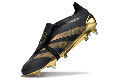 Adidas Predator Elite Foldover Tongue SG Low-Tops Football Boots - Black/Gold