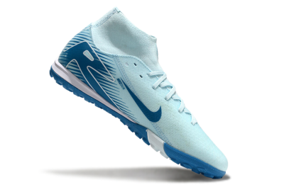 Nike Air Zoom Mercurial Superfly 10 Academy TF High-Tops Football Shoes - Jade/Blue/White