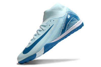 Nike Air Zoom Mercurial Superfly 10 Academy TF High-Tops Football Shoes - Jade/Blue/White