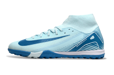 Nike Air Zoom Mercurial Superfly 10 Academy TF High-Tops Football Shoes - Jade/Blue/White