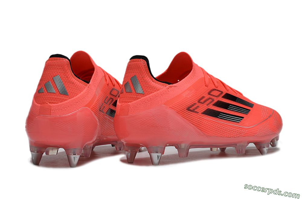 Adidas F50 Elite SG Low-Tops Football Boots - Red/Black/Silver 6