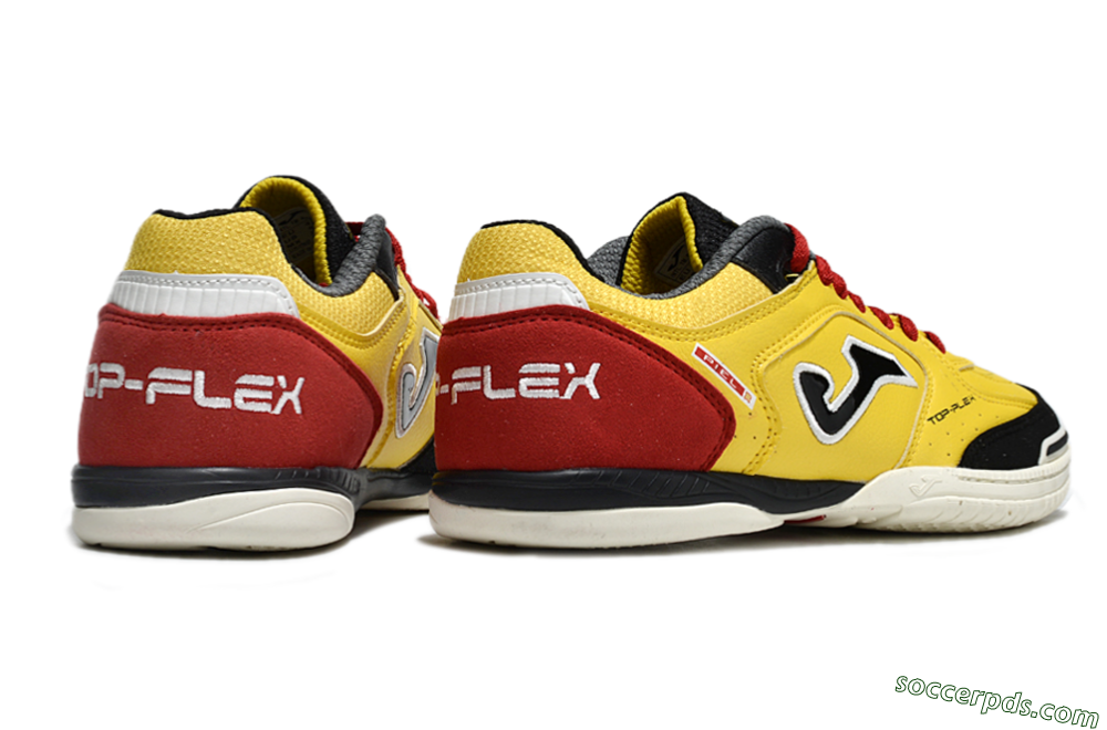 Joma Top Flex IC Low-Tops Football Shoes - Yellow/Black/Red 6