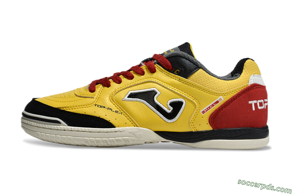 Joma Top Flex IC Low-Tops Football Shoes - Yellow/Black/Red 2