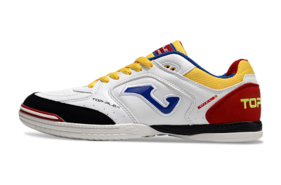 Joma Top Flex IC Low-Tops Football Shoes - White/Yellow/Red