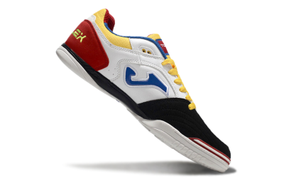 Joma Top Flex IC Low-Tops Football Shoes - White/Yellow/Red